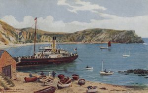 Přistání parníku, Lulworth Cove